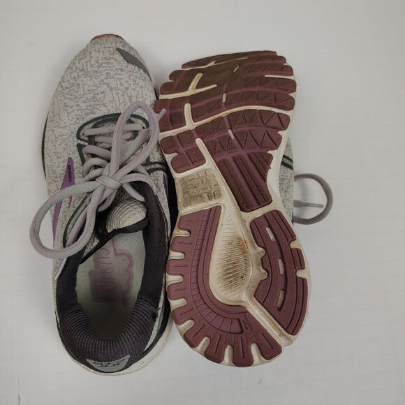 Brooks Adrenaline GTS 20 Running Shoes Womens 6.5 Gray Purple - Picture 7 of 12